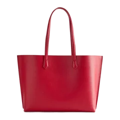 Adeline Shopper Tote Ruby Red