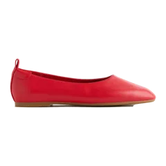 Italian Leather Glove Ballet Flat Cherry