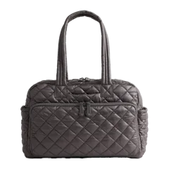 Transit Quilted Duffle Bag Charcoal