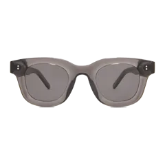 Aspen Polarized Acetate Sunglasses Clear Slate with Grey lens