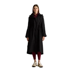 Weather Proof Rain Trench Coat True Black