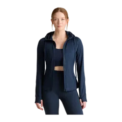 Ultra-Soft Slim Fit Hooded Jacket Heather Navy
