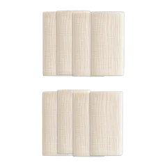 Organic Cotton Gauze Napkins, Set of 8 Undyed