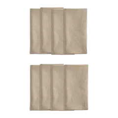 Organic Cotton Napkins, Set of 8 Flax