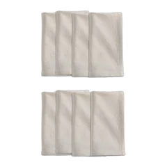 Organic Cotton Napkins, Set of 8 Warm White