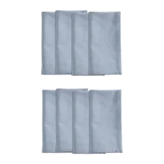 Organic Cotton Napkins, Set of 8 Light Blue
