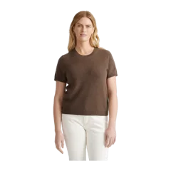 Mongolian Cashmere Tee Brown