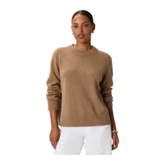 Mongolian Cashmere Oversized Crewneck Sweater Teak