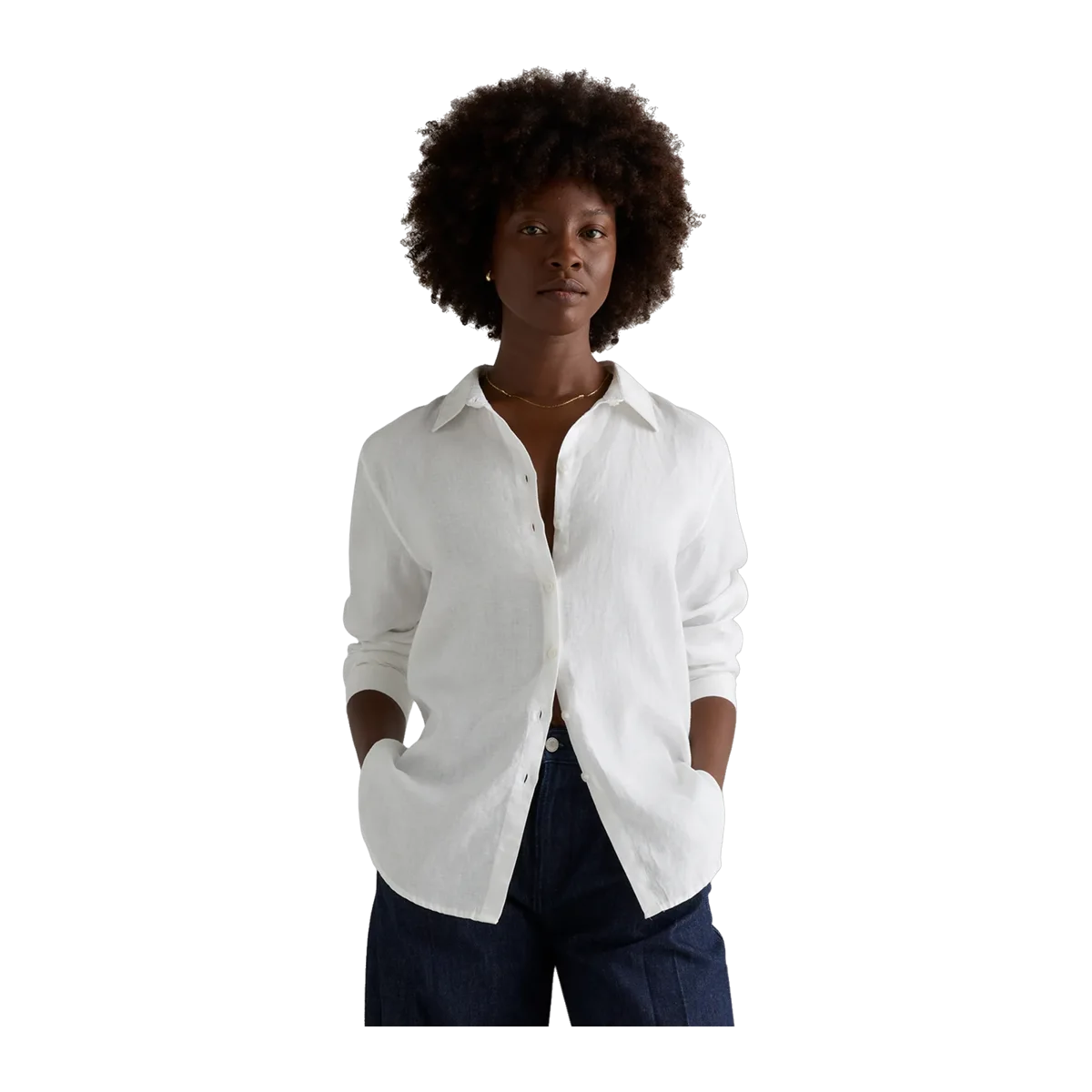 100% European Linen Long Sleeve Shirt