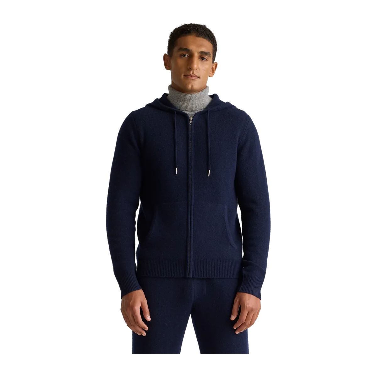 Mongolian Cashmere Full-Zip Hoodie