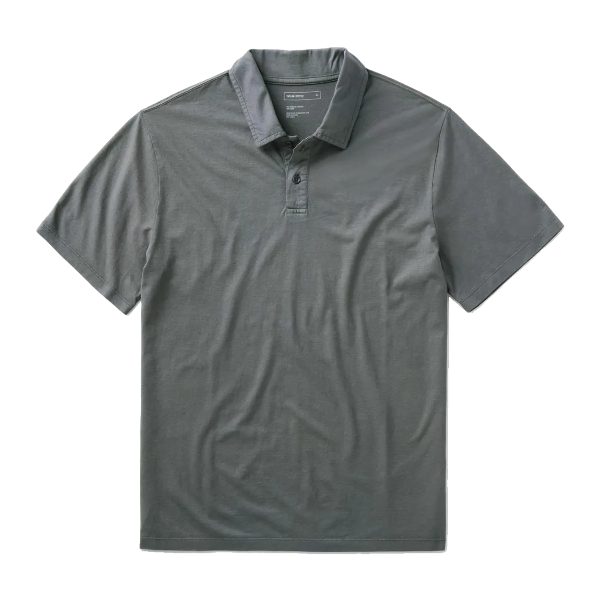 The Cotton Hemp Polo in Faded Black