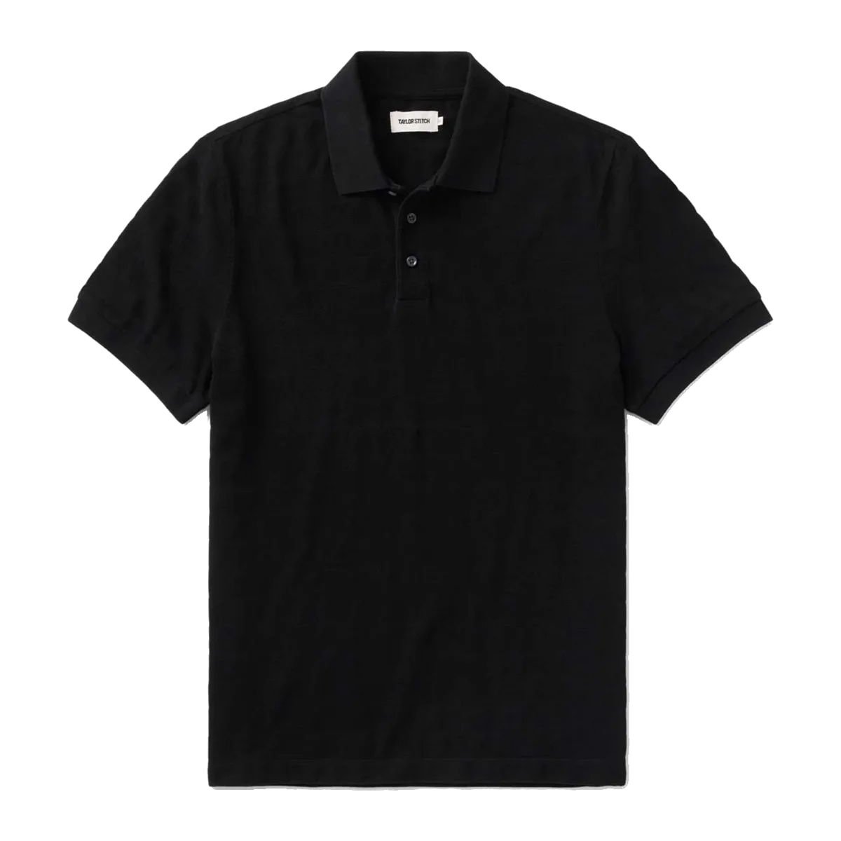 The Pacific Polo in Black Indigo Pique Stripe