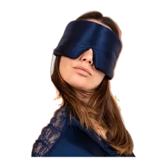Silk Sleep Eye Mask - Midnight Blue