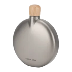 Round Titanium Flask in 150 mL