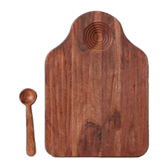 Gathering Dipping Board with Well, Natural