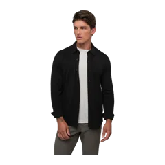 AO Long Sleeve Button Up | Black Signature-Fit PYCA Pro®