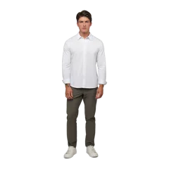 AO Long Sleeve Button Up | White Signature-Fit PYCA Pro®