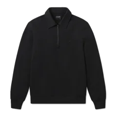 Divine Fleece Q-Zip | Black Classic-fit