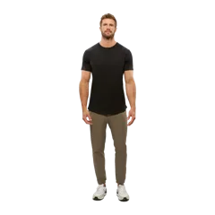 AO Curve-Hem Tee | Black Signature-fit PYCA Pro®
