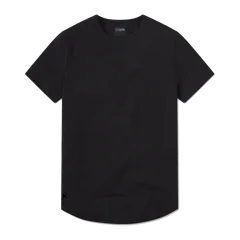 AO Curve-Hem Tee | Black Signature-fit PYCA Pro®