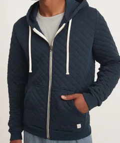Men's Corbet Quilted Full Zip Hoodie