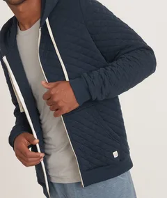 Men's Corbet Quilted Full Zip Hoodie