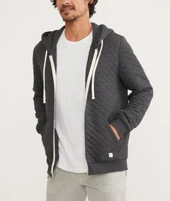 Men's Corbet Quilted Full Zip Hoodie